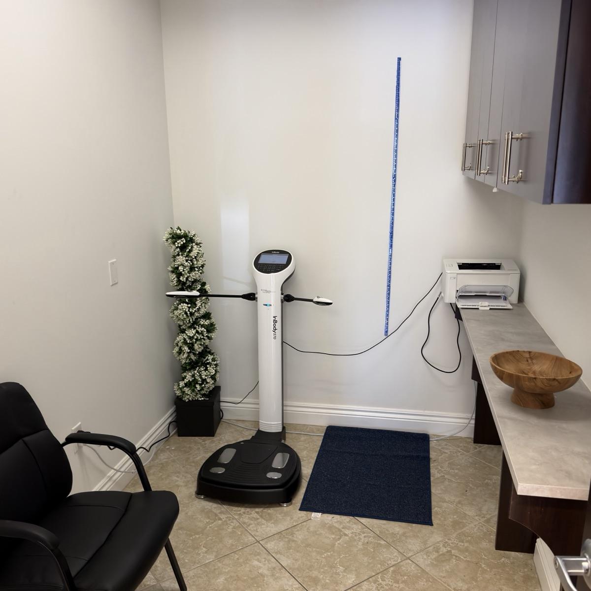 InBody scan room inside the center